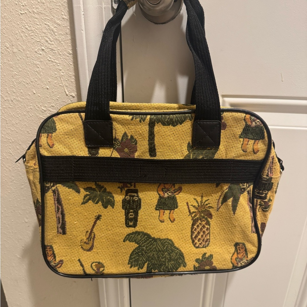 Pioneer Express Carry On Tote Honolulu Hawaiian Tiki Luau Tapestry